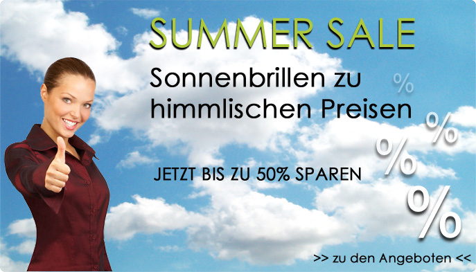 Sonnenbrillen bis zu 50% reduziert