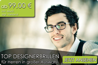 Modische Designerbrillen f�r Herren