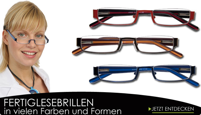 hochwertige Fertig Lesebrillen in vielen Farben und Formen