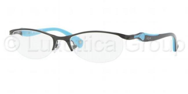 Vogue Brille VO 3757 352 Gr.53 in der Farbe Black Demo Lens/ Schwarz mit Blau