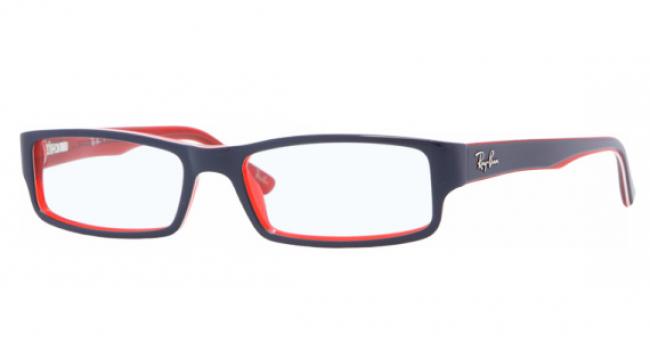 Ray Ban Kunststoff Brille RX 5246 5088 Gr.48 in der Farbe dunkelblau -rot