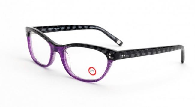 Etnia Barcelona Kunststoff Brille Versailles in der Farbe PUBK purpur - schwarz