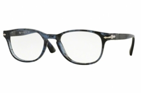 Persol Brille PO 3085V 1031 in der Farbe blau gemustert.